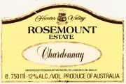 Hunter Valley_Rosemount_chardonnay  1983